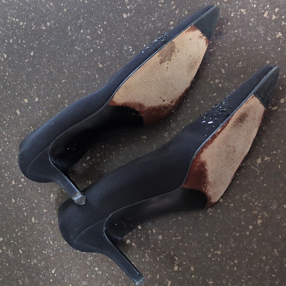 Satin crepe dress pump embellished - Picture 5 of 6